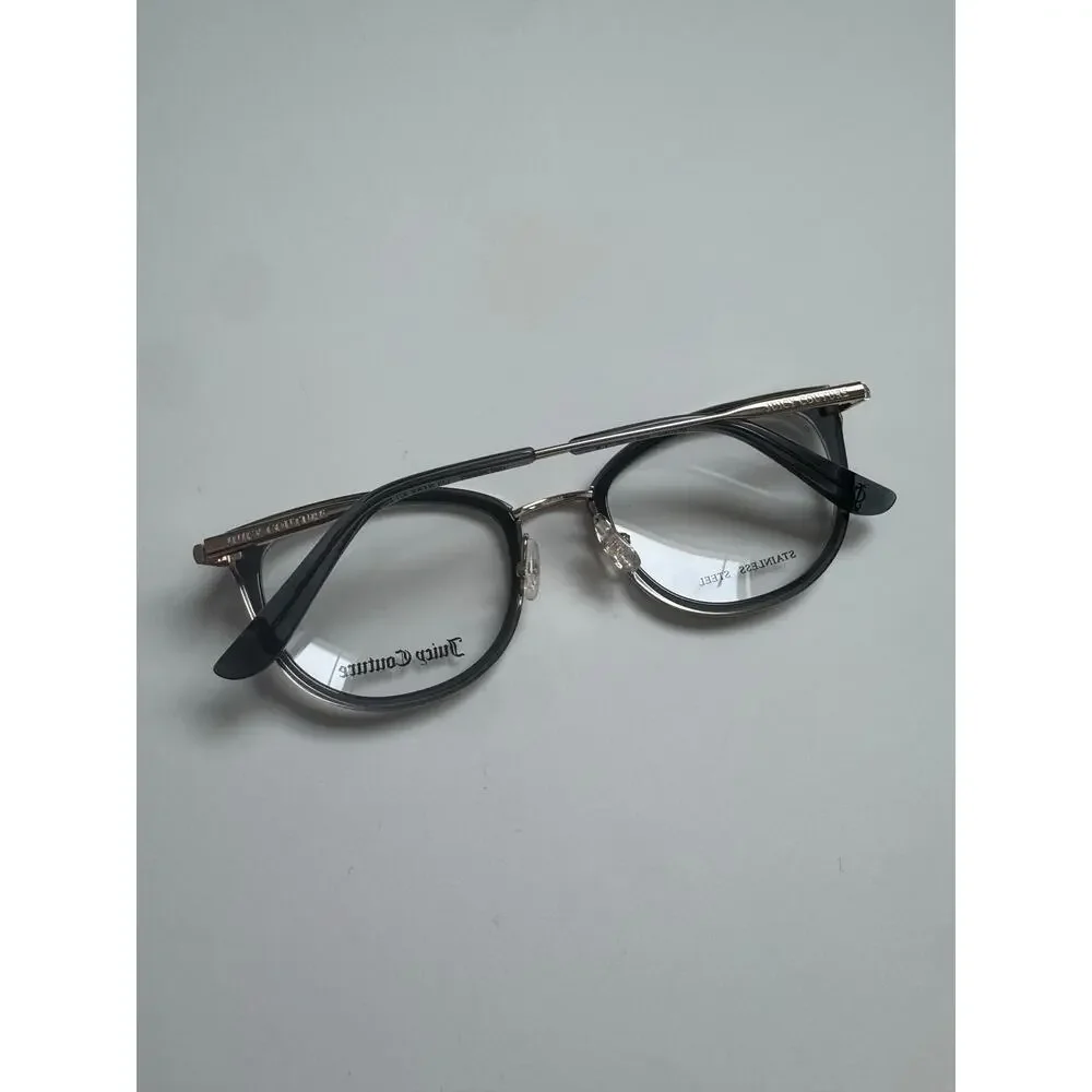 NEW Juicy Couture JU 226/G Rectangle Grey And Gold Eyeglasses
